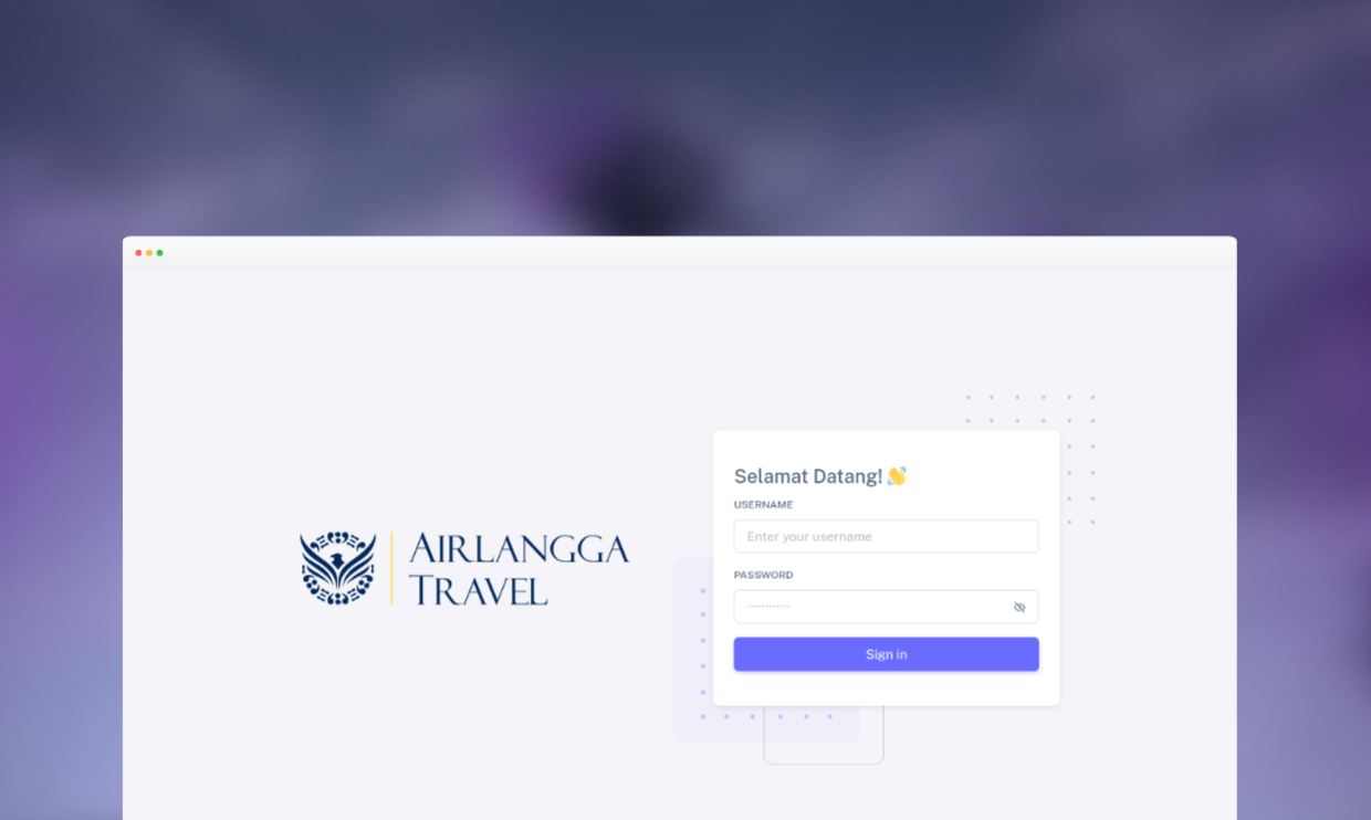 Tampilan web AGT